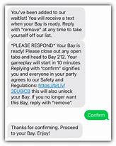 Image result for Confirmation Text Message