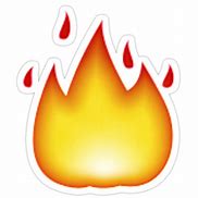 Image result for flame emoji sticker