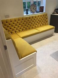 Image result for Upholstered Banquette Seating