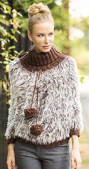 Image result for Fun Poncho Knitting Patterns