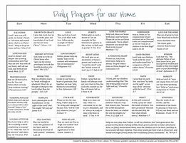 Image result for Free Prayer Calendar with Scriptures