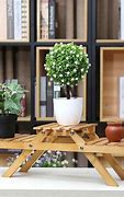 Image result for Wooden Multi Plant Stand