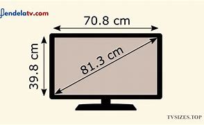 Image result for Ukuran TV LED 32 Inch