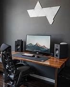 Image result for PC Desk Set Up