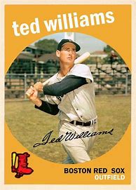 Image result for Ted Williams Baseball Card