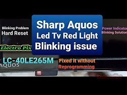Image result for Sharp TV Power Light Blinking