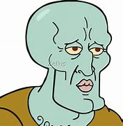 Image result for Squidward Flat Face