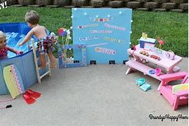 Image result for Doll Pool Party