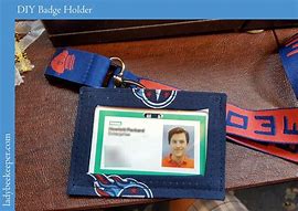 Image result for DIY Badge Holder