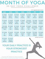 Image result for 30-Day Yoga Challenge Printable