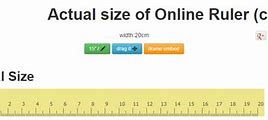 Image result for Online Actual Sizer Rular