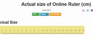 Image result for 1 Cm Actual Size On Screen