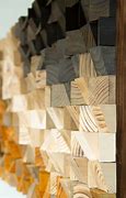 Image result for Wood Block Mosaic Wall Art