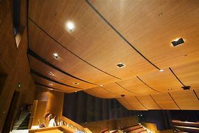 Image result for Acoustic Timber Panel Ceiling Detail