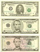Image result for Lincoln 5 Dollar Bill