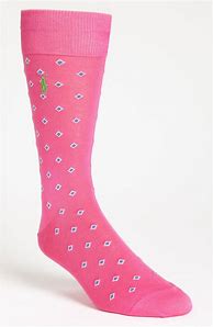 Image result for Men's Pink Polo Socks