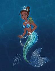 Image result for Disney Princess Tiana as Mermaid