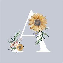 Image result for Floral Letter Keychain