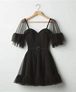 Image result for Black Cocktail Dress On Hanger