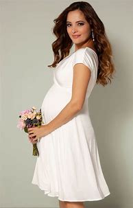 Image result for Short Pregnant Wedding Dress