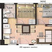 Image result for 30 Square Meters Two Bedroom