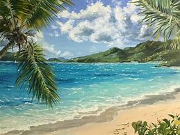 Image result for Tropical Island Paintings