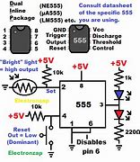 Image result for 555 Timer Bistable Mode