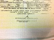 Image result for Annotated Birth Certificate