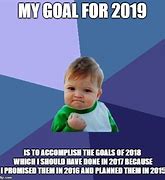 Image result for 2019 Goals Meme