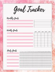 Image result for Monthly Goal Tracker
