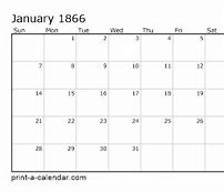 Image result for 1866 Calendar UK