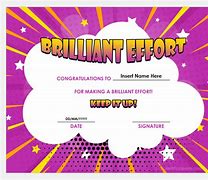 Image result for You Are Brilliant Certificate
