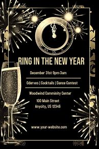 Image result for New Year's Eve Invitation Templates Free