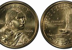 Image result for 2000P Sacagawea Dollar Regular