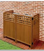 Image result for Outdoor Trash Can Storage