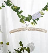 Image result for White Silk Wedding Dress Hanger