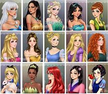 Image result for Anime Modern Disney Princess