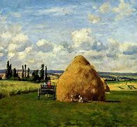 Image result for Camille Pissarro Painting Haystacks