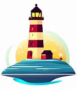 Image result for Lighthouse in Storm Painting