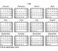 Image result for 1799 Calendar