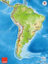 Image result for south america physical map
