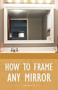 Image result for How to Make a Large Glass Framed Mirror