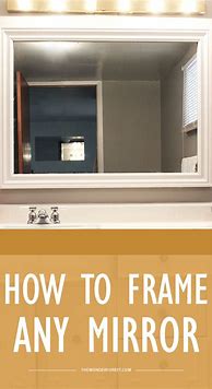 Image result for How to Hold Mirror in Frame