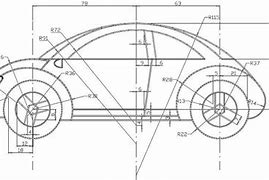 Image result for 2D Car CAD Drawing