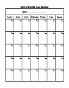 Image result for Sample Monthly Calendar