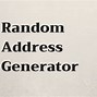 Image result for Random Fake Address