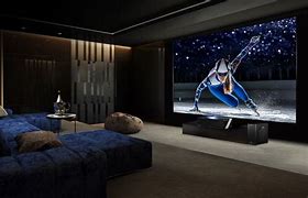 Image result for Picture of 100 Inch TV in a Room