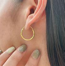 Image result for Gold Hoop Earrings