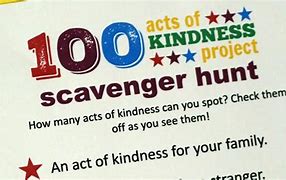 Image result for Kindness Scavenger Hunt