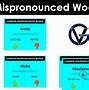 Image result for Commonly Mispronounced Words